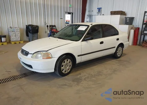1998 Honda Civic Lx z USA, uszkodzony, nr VIN 2HGEJ6674WH585083